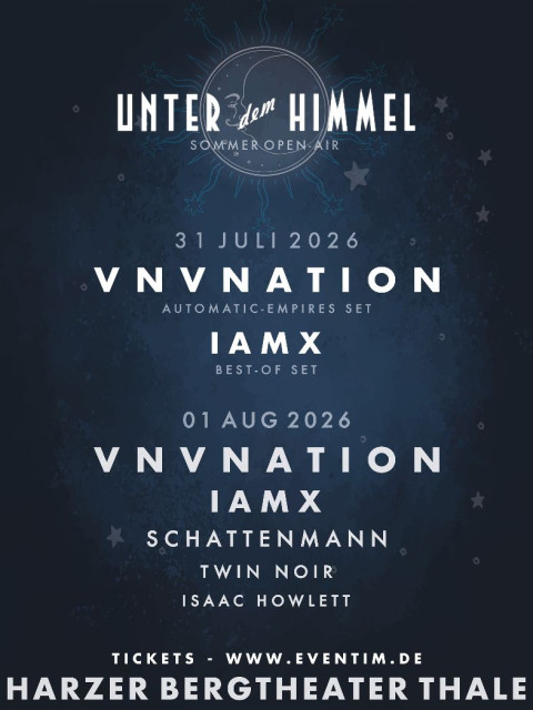 Unter dem Himmel / 31.07. & 01.08.2026 Harzer Bergtheater Thale - Germany