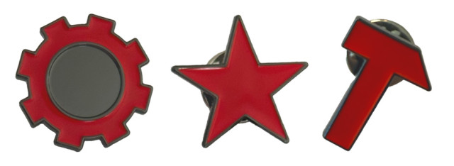 Nitzer Ebb - Pin-Set NEP Symbols 3er-Set (Image 3 / Shop Art-No. neb067) | neuwerk Music