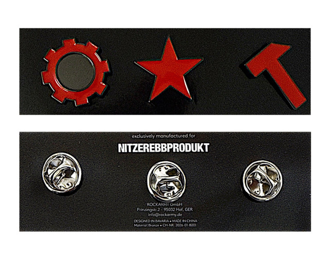 Nitzer Ebb - Pin-Set NEP Symbols 3er-Set (Shop Art-No. neb067) | neuwerk Music